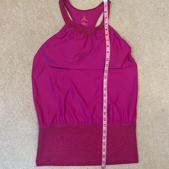 PRANA Ani Athletic Fushia Tank Top.  Size Small - Picture 4 of 6